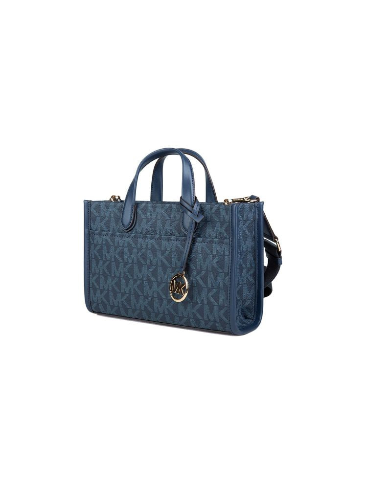 Michael Kors Gigi Small Tote Bag — Navy 89.coated Canvas