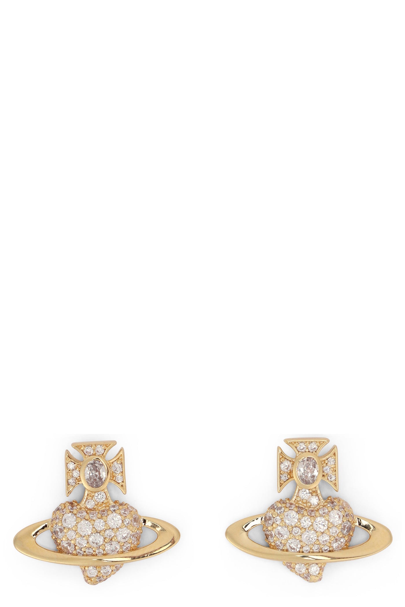 Vivienne Westwood Agnatha Earrings — Gold Brass