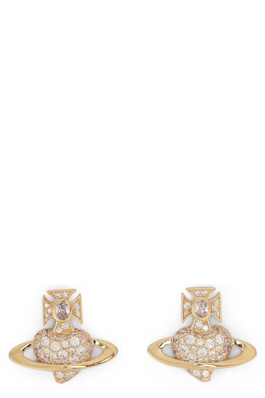 Vivienne Westwood Agnatha Earrings — Gold Brass