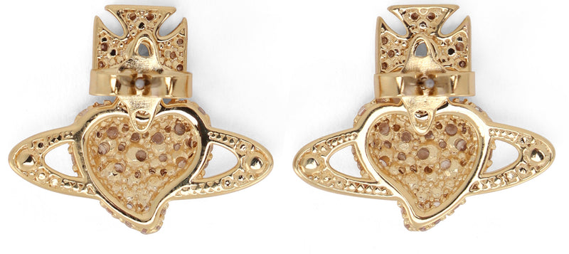 Vivienne Westwood Agnatha Earrings — Gold Brass