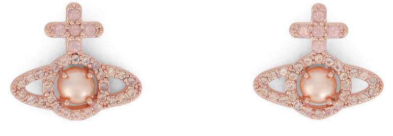 Vivienne Westwood Olympia Earrings — Rose Gold Brass