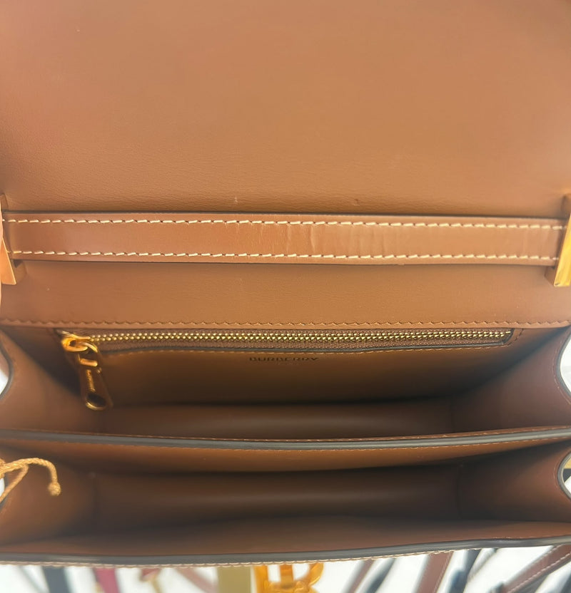 Burberry Tb Shoulder Bag Canvas Beige