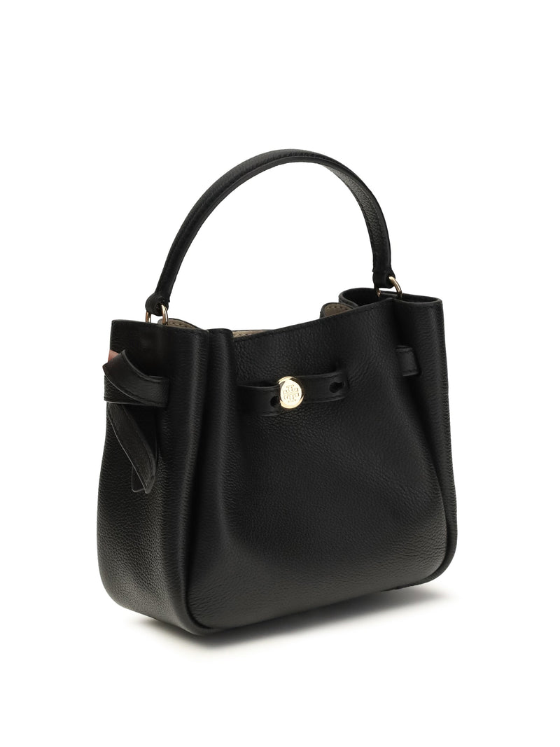 Tory Burch Shoulder Bag — Black Calf Leather Bos Taurus