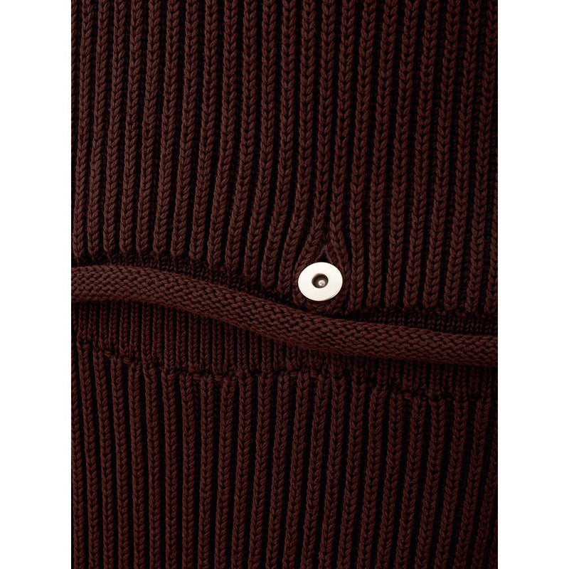 Brown Viscose Casual Dress