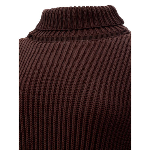 Brown Viscose Casual Dress