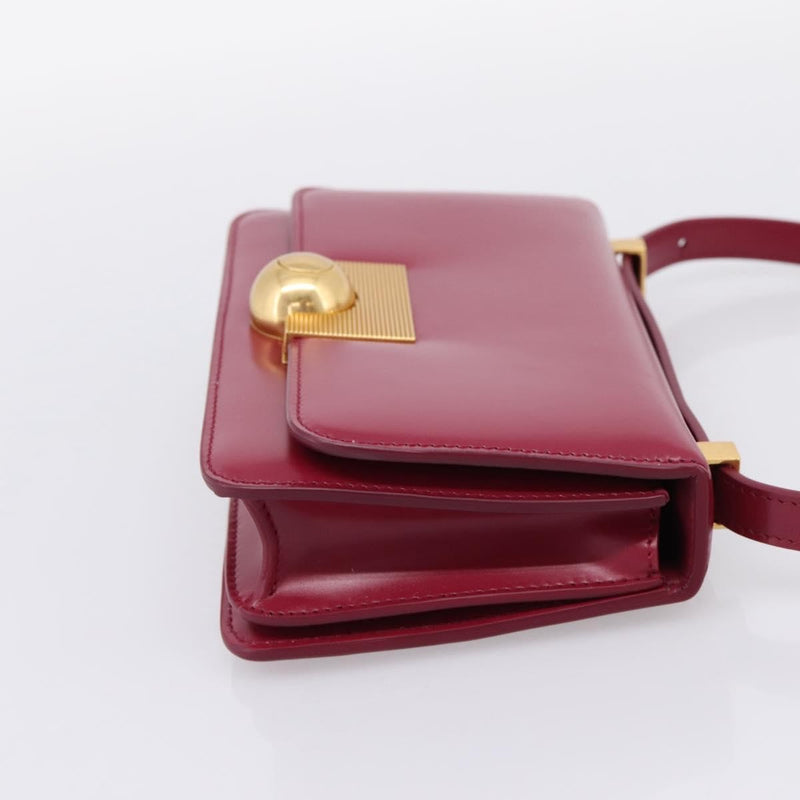 Bottega Veneta Bv Classic Smooth Calfskin Burgundy Leather Bag