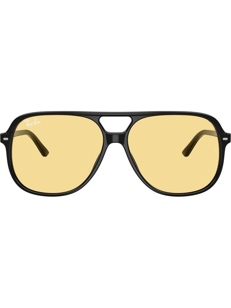 Ray-Ban 0rb2198 Yellow Tinted Aviator Sunglasses — Black