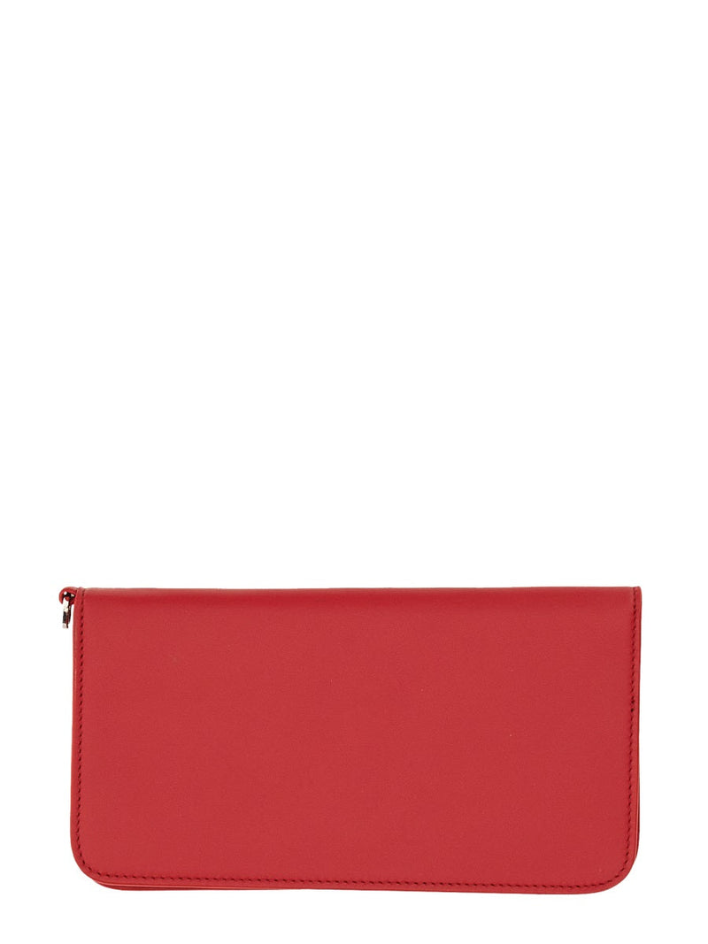 Nº21 Logo Leather Wallet — Red & Purses