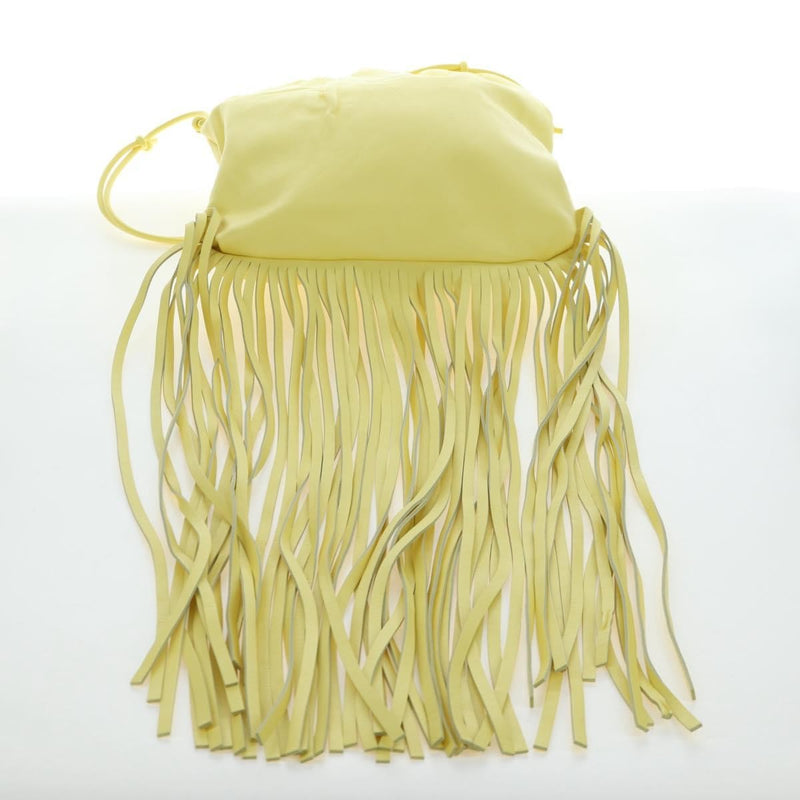 Bottega Veneta The Fringe Leather Yellow Bag