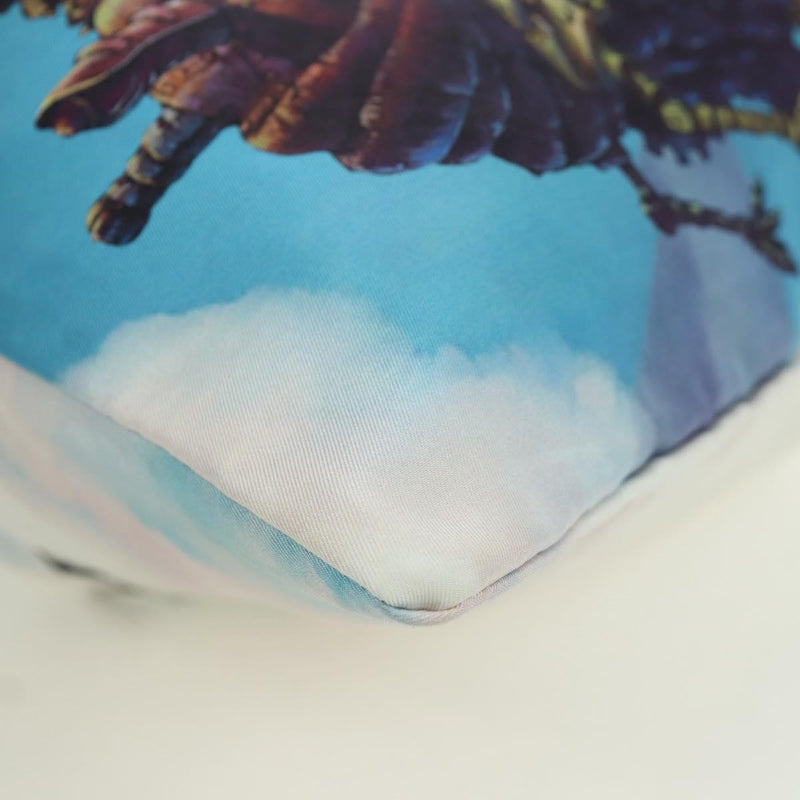 Loewe Paula Drawstring Printed Canvas Blue Bag