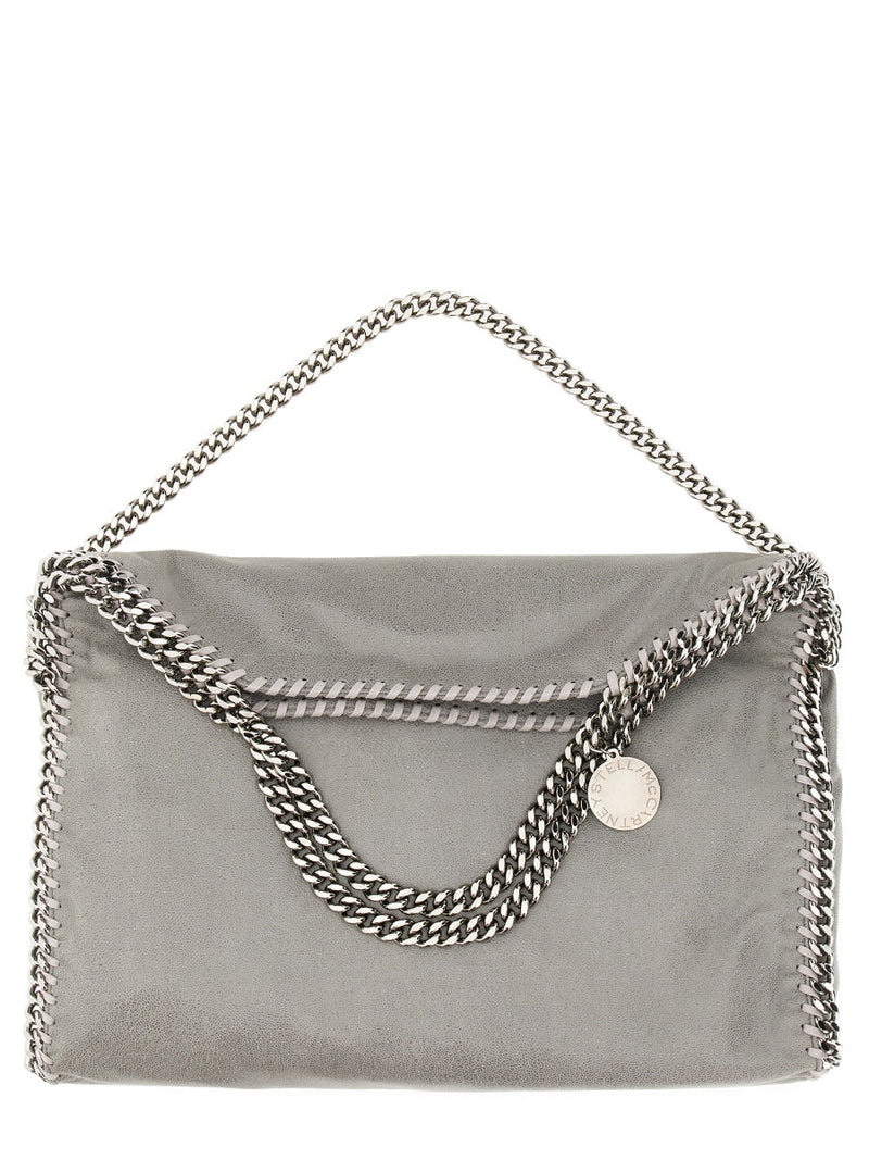 Stella Mccartney Falabella Fold Over Shoulder Bag — Gray