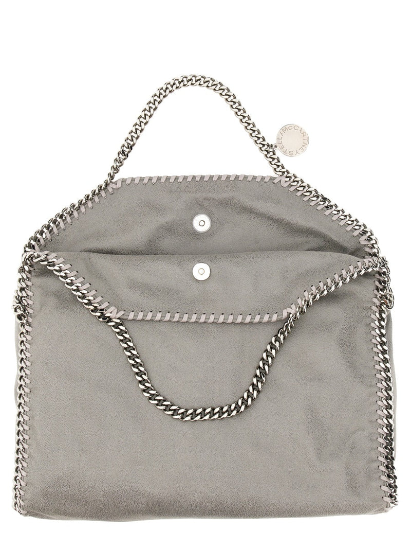 Stella Mccartney Falabella Fold Over Shoulder Bag — Gray