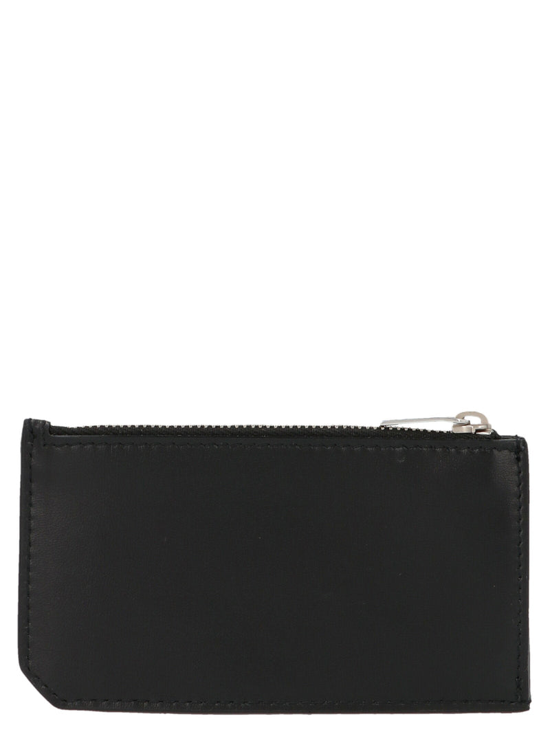 Saint Laurent Monogram Leather Card Case — Black Cases