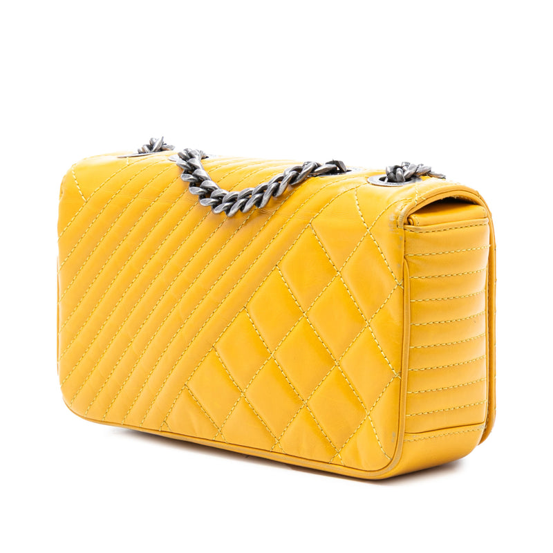Small Glazed Calfskin Coco Boy Flap - Image 2