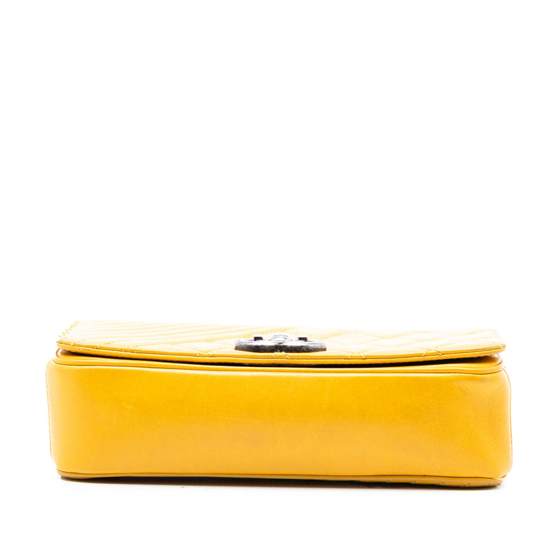 Small Glazed Calfskin Coco Boy Flap - Image 3