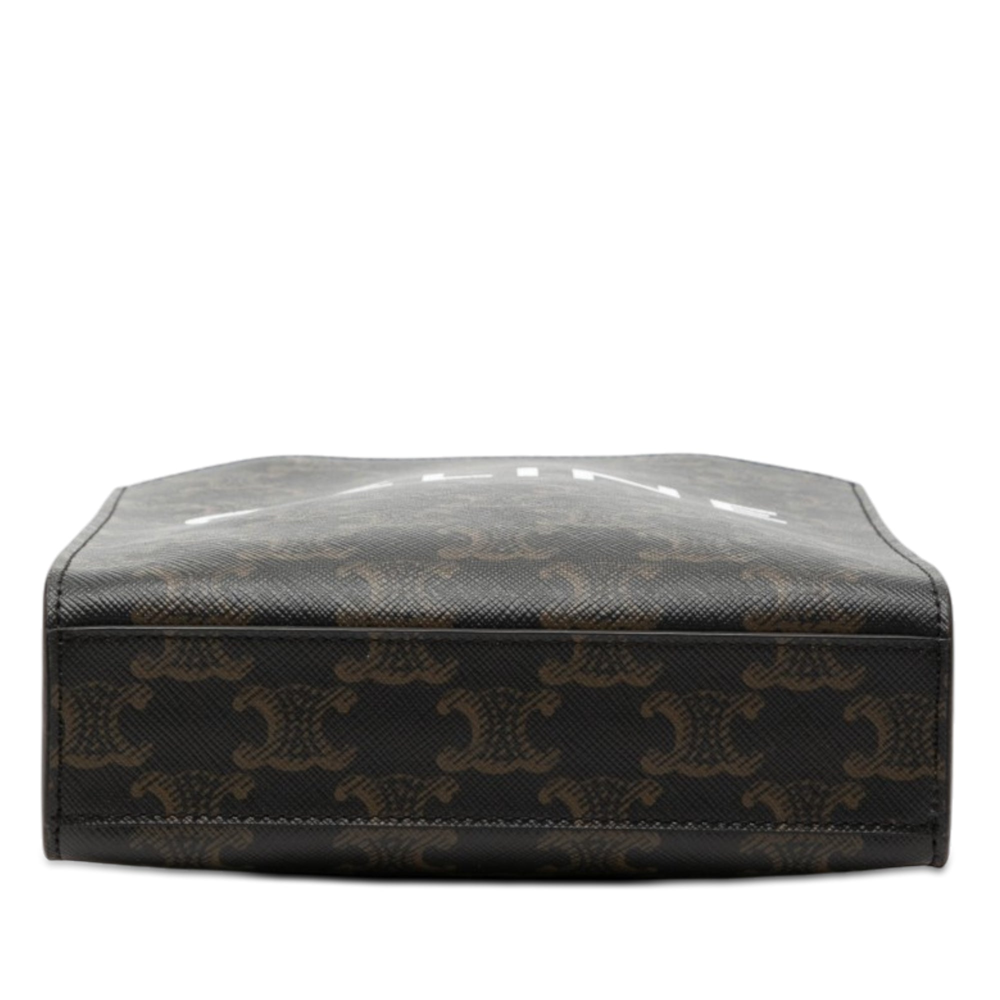 Mini Triomphe Coated Canvas Vertical Cabas Satchel - Image 3