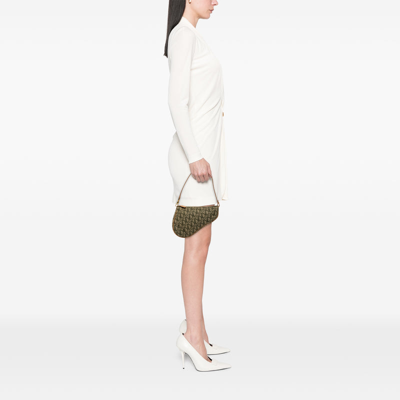Mini Diorissimo Canvas Saddle Pochette - Image 7