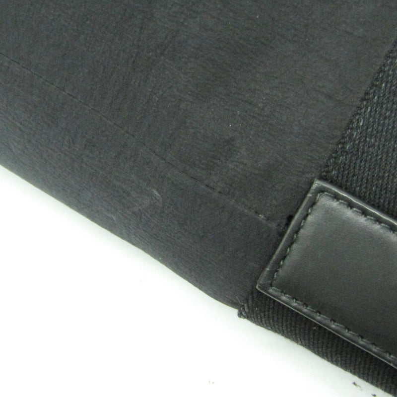 Bottega Veneta Paper Touch Bucket Nylon With Mesh Black Bag