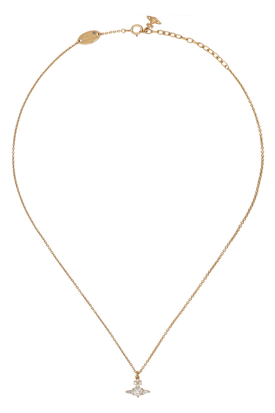 Vivienne Westwood Crystal-Embellished Necklace — Gold Silver Necklaces