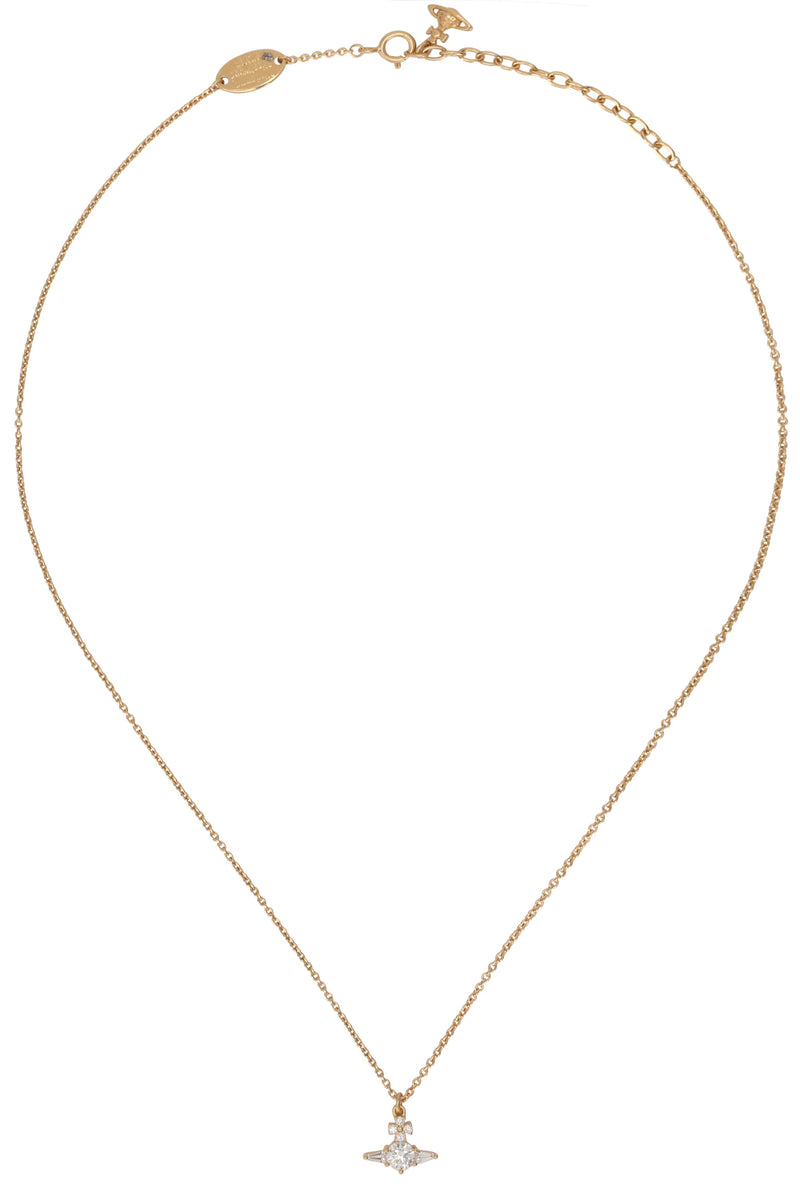 Vivienne Westwood Crystal-Embellished Necklace — Gold Silver Necklaces