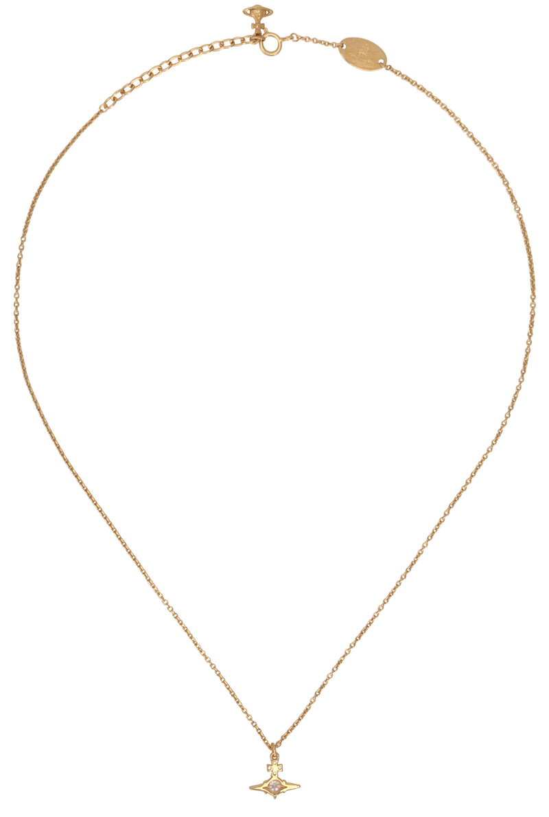 Vivienne Westwood Crystal-Embellished Necklace — Gold Silver Necklaces