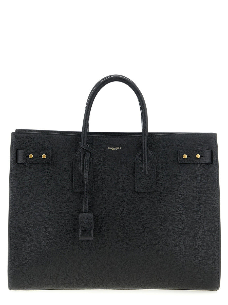 Saint Laurent Sac De Jour Top Handle Bag — Black