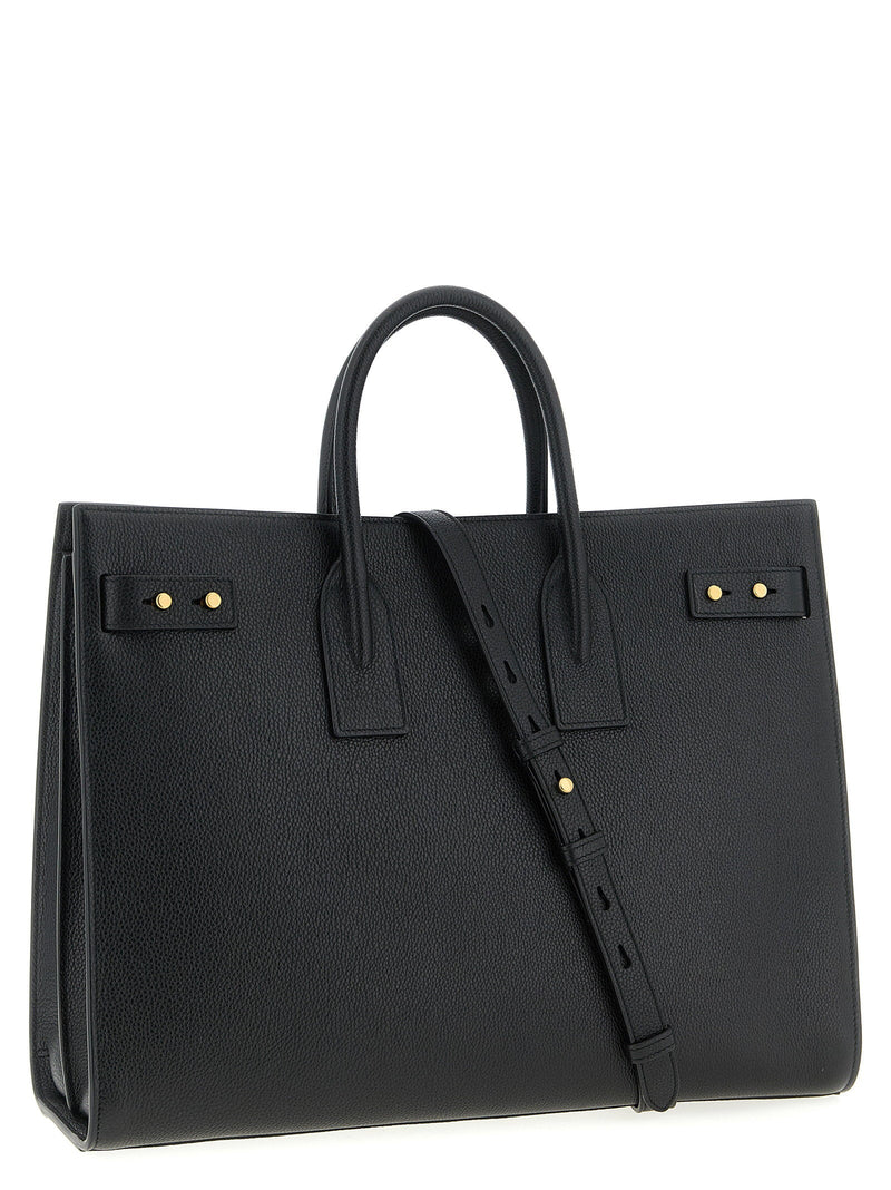 Saint Laurent Sac De Jour Top Handle Bag — Black