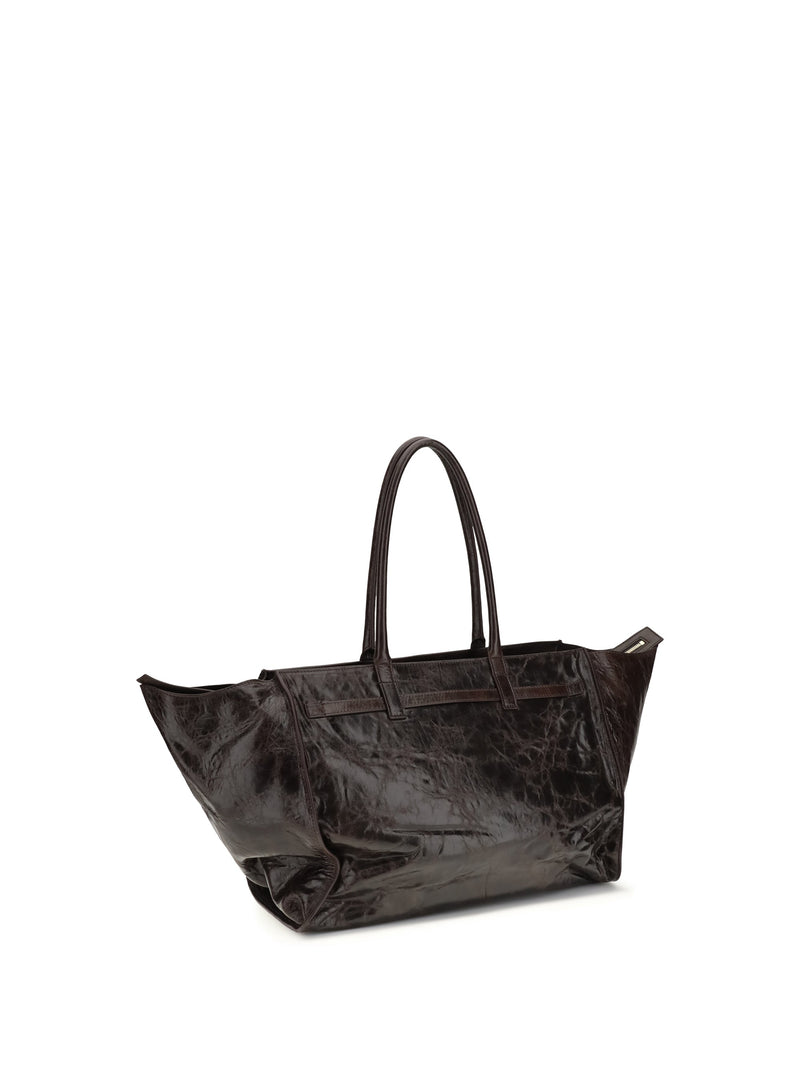 Benedetta Bruzziches Mame Shoulder Bag — Black Calf Suede