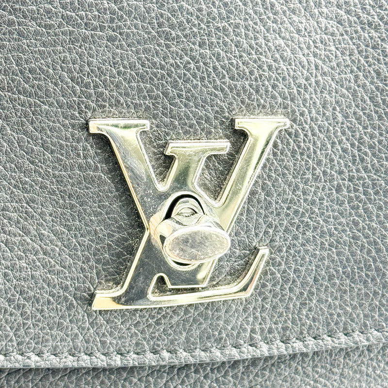 Louis Vuitton Lockme Ever Leather Black Calfskin Bag