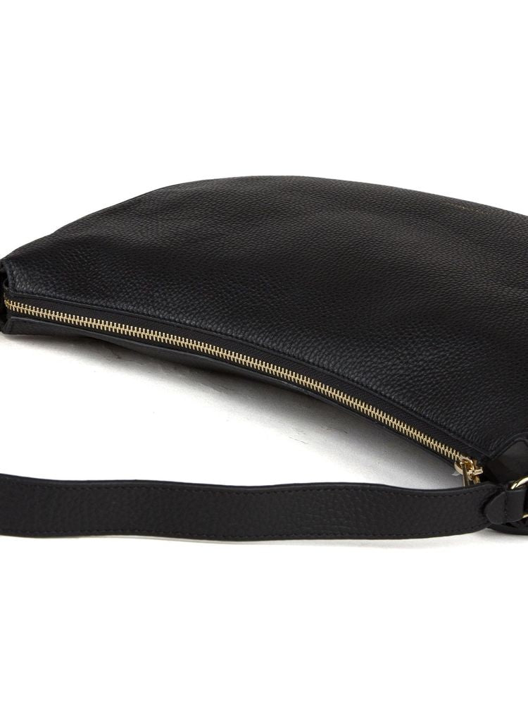 Coccinelle Shoulder Bag — Black Cowhide