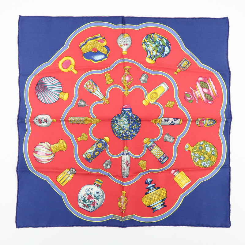 Hermes Carré 45 Les Capucines Silk Red Accessory