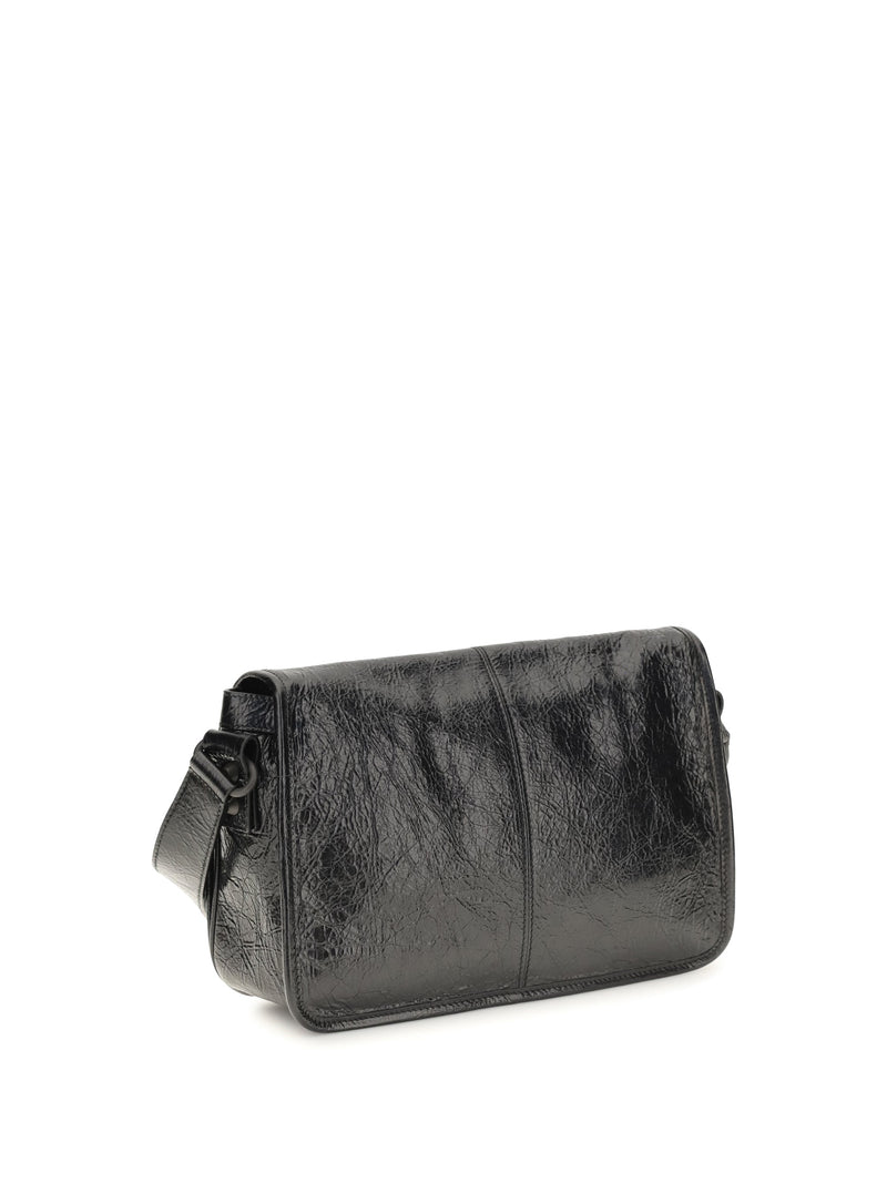Balenciaga Le City Shoulder Bag — Black Lambskin (ovis Aries)