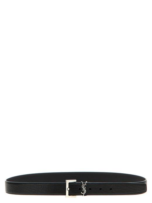 Saint Laurent Cassandre Belt — Black