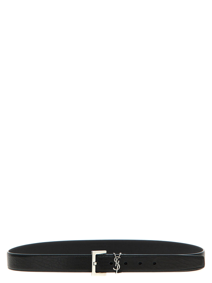 Saint Laurent Cassandre Belt — Black