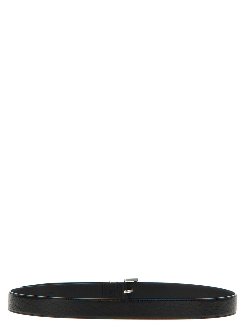 Saint Laurent Cassandre Belt — Black