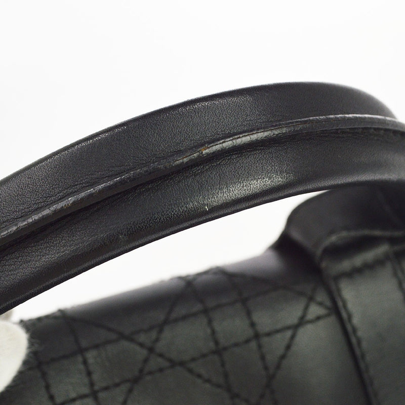Christian Dior Cannage Leather Black Bag