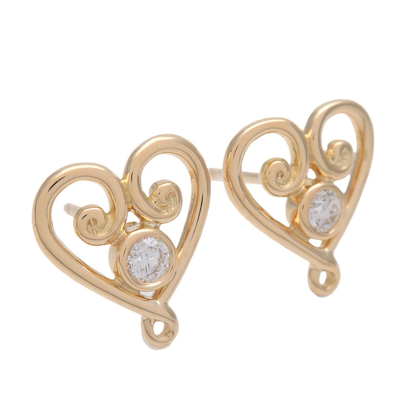Tiffany & Co. Palomas Venezia Goldoni Heart Stud 18k Yellow Gold And Diamonds Yellow_gold Bijoux
