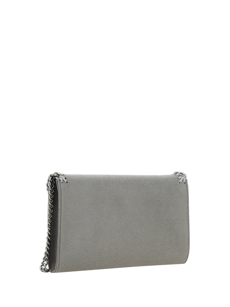 Stella Mccartney Falabella Mini Shoulder Bag — Gray Polyester