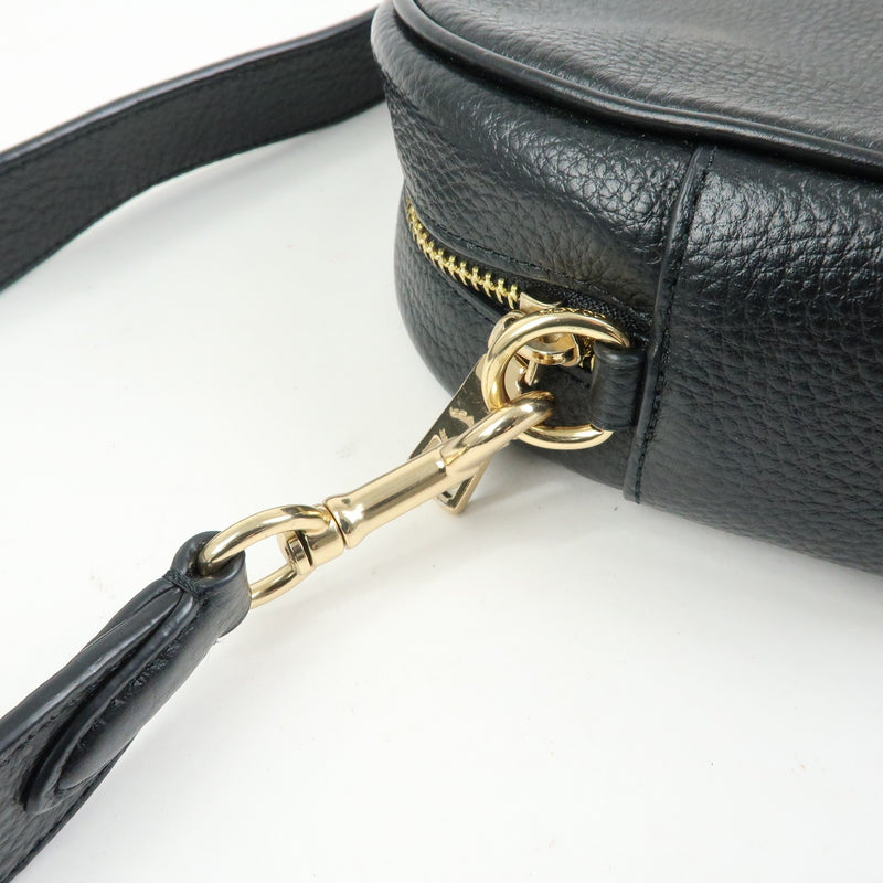 Coach Shoulder Leather Black Bag