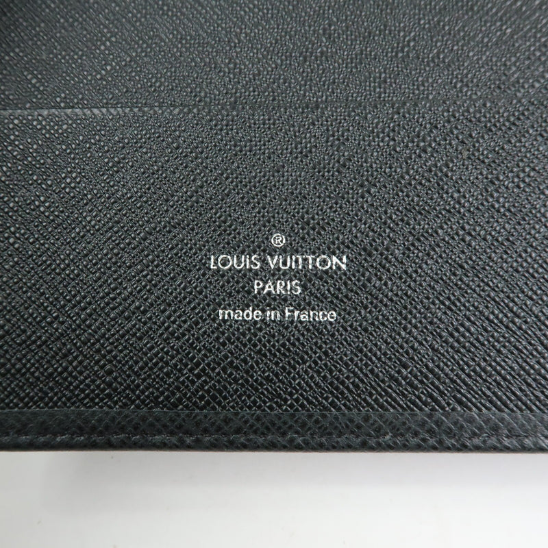 Louis Vuitton Ring Agenda Cover Taiga Leather Gray Bag
