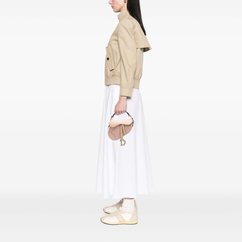 Mini Grained Calfskin Saddle Bag - Image 6