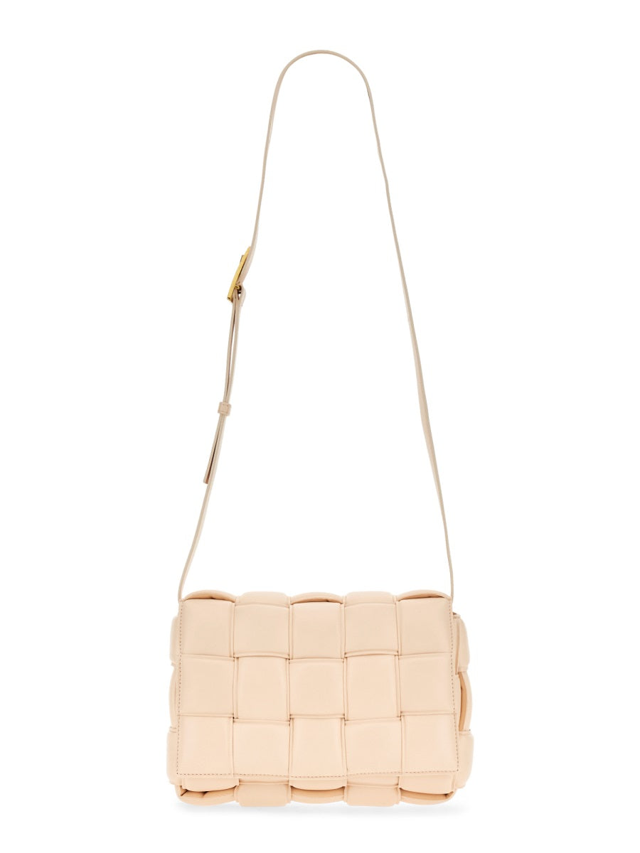 Bottega Veneta Shoulder Bag — Beige Leather