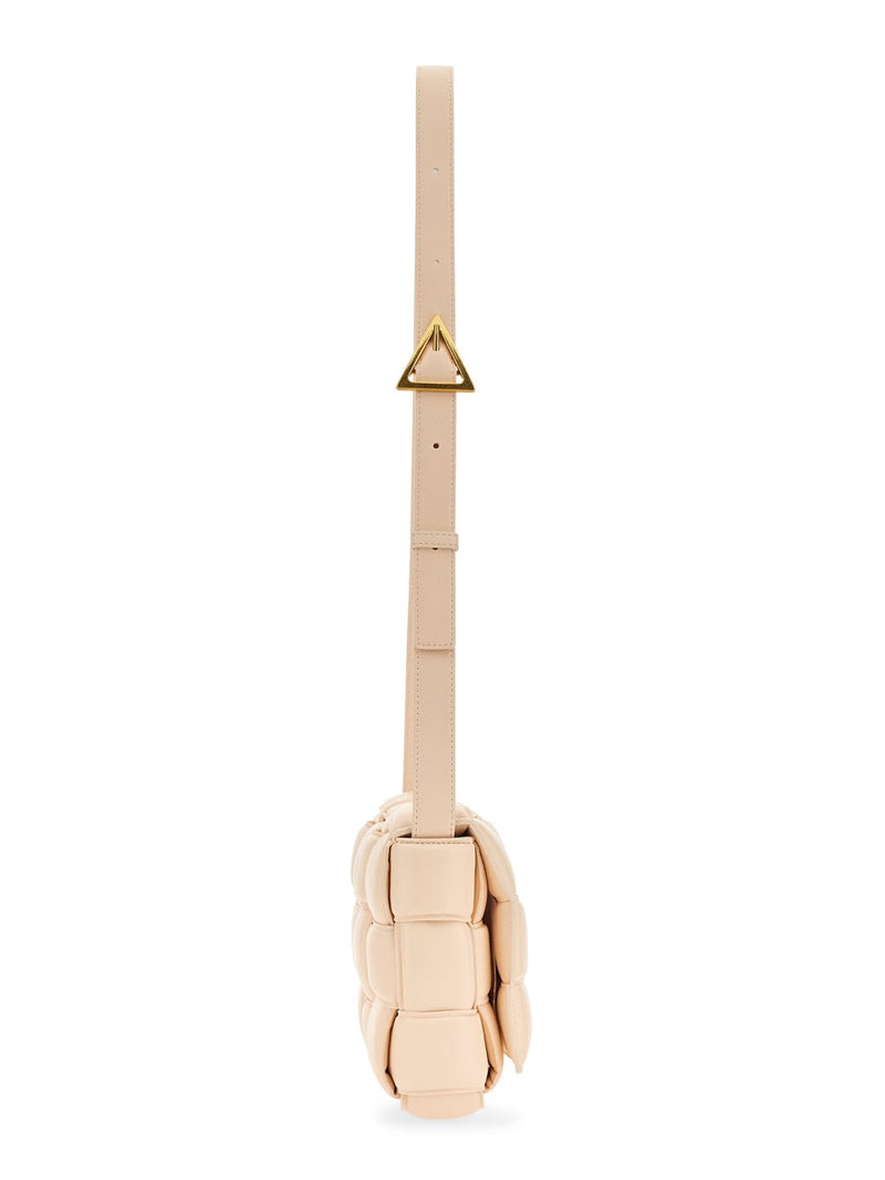 Bottega Veneta Shoulder Bag — Beige Leather