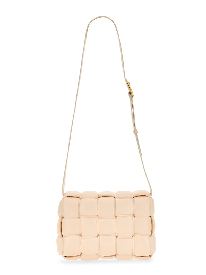 Bottega Veneta Shoulder Bag — Beige Leather