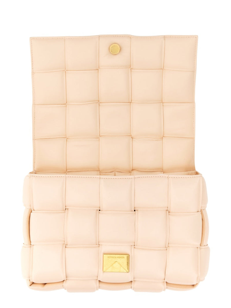 Bottega Veneta Shoulder Bag — Beige Leather
