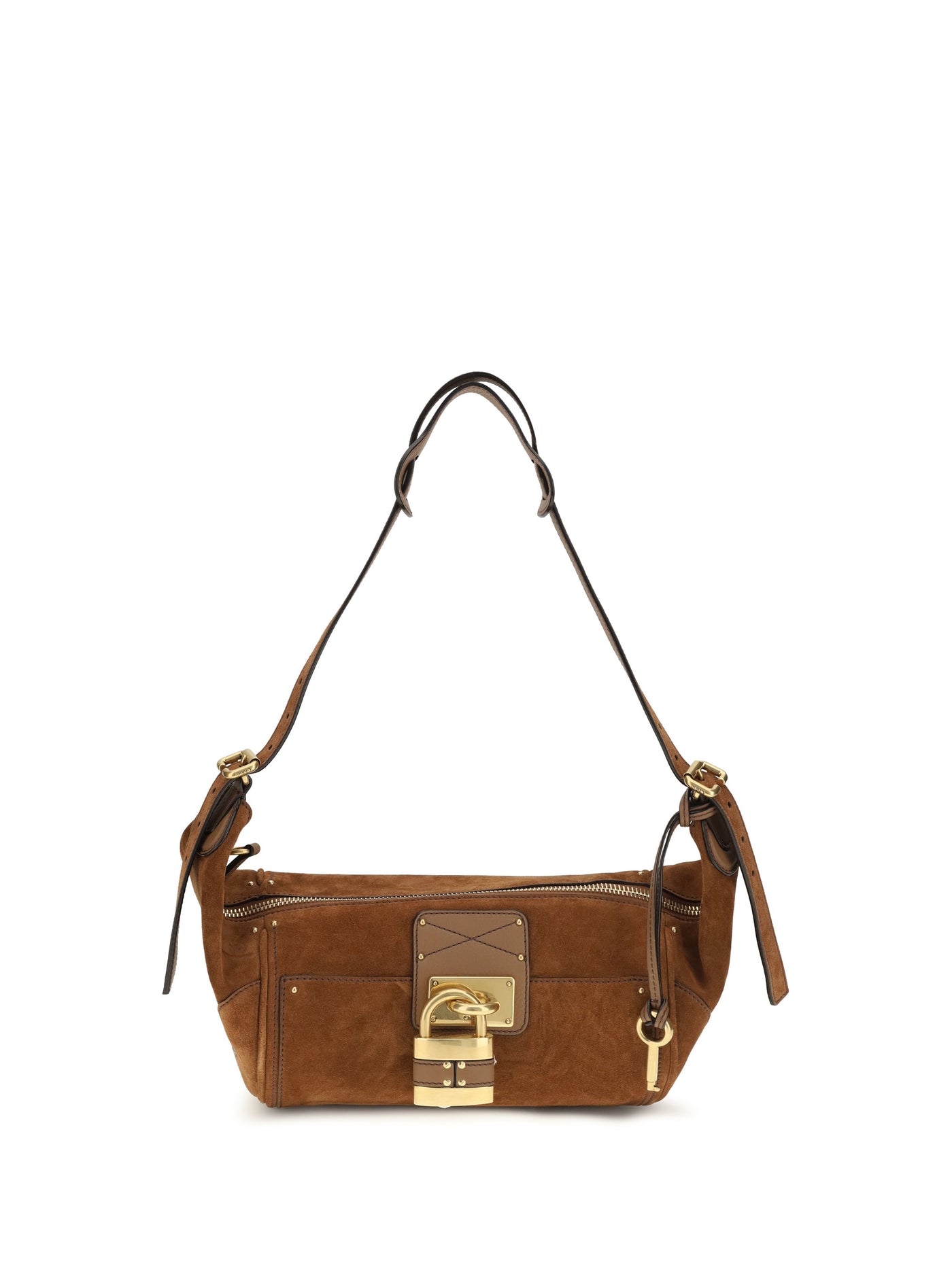 Chloé Paddington Shoulder Bag — Brown Calf Leather Bos Taurus