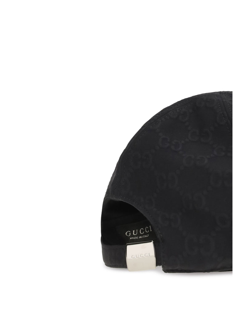 Gucci 8757443hbmf Jersey Cotton Baseball Cap — Black Caps