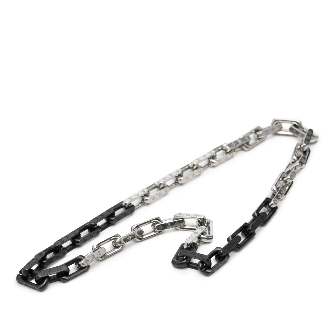 Stainless Steel Monogram Chain Necklace - Image 1