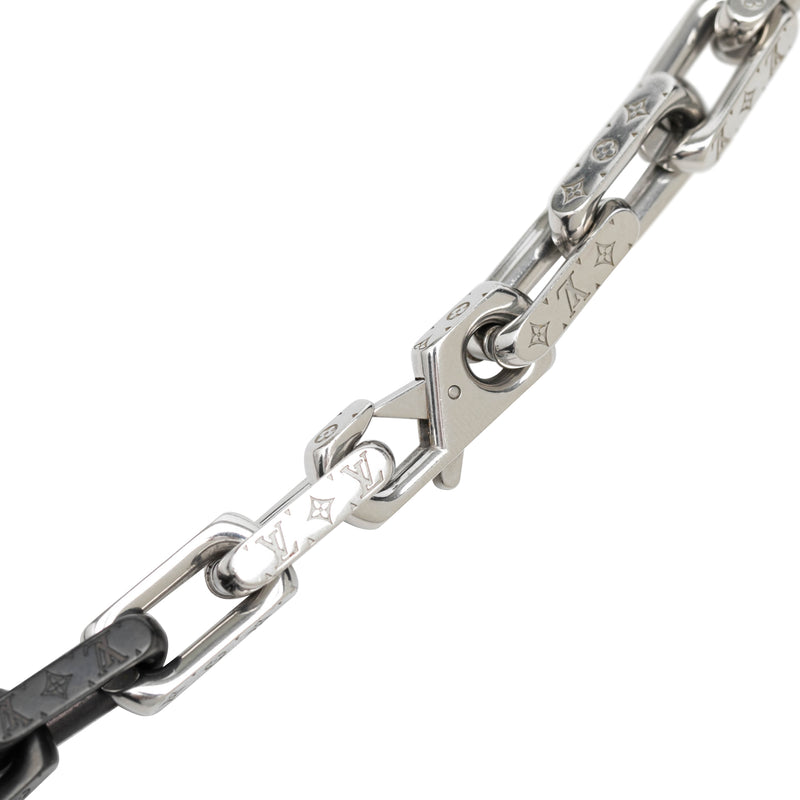 Stainless Steel Monogram Chain Necklace - Image 5