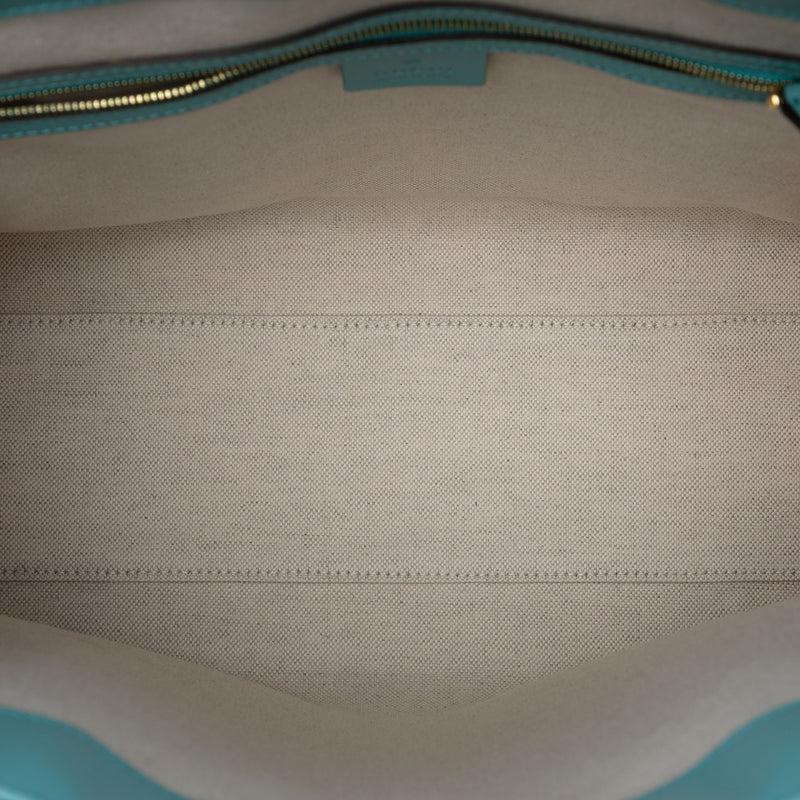 GG Star Embossed Leather Tote - Image 4